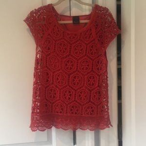 Ella Moss Cotton Lace Top